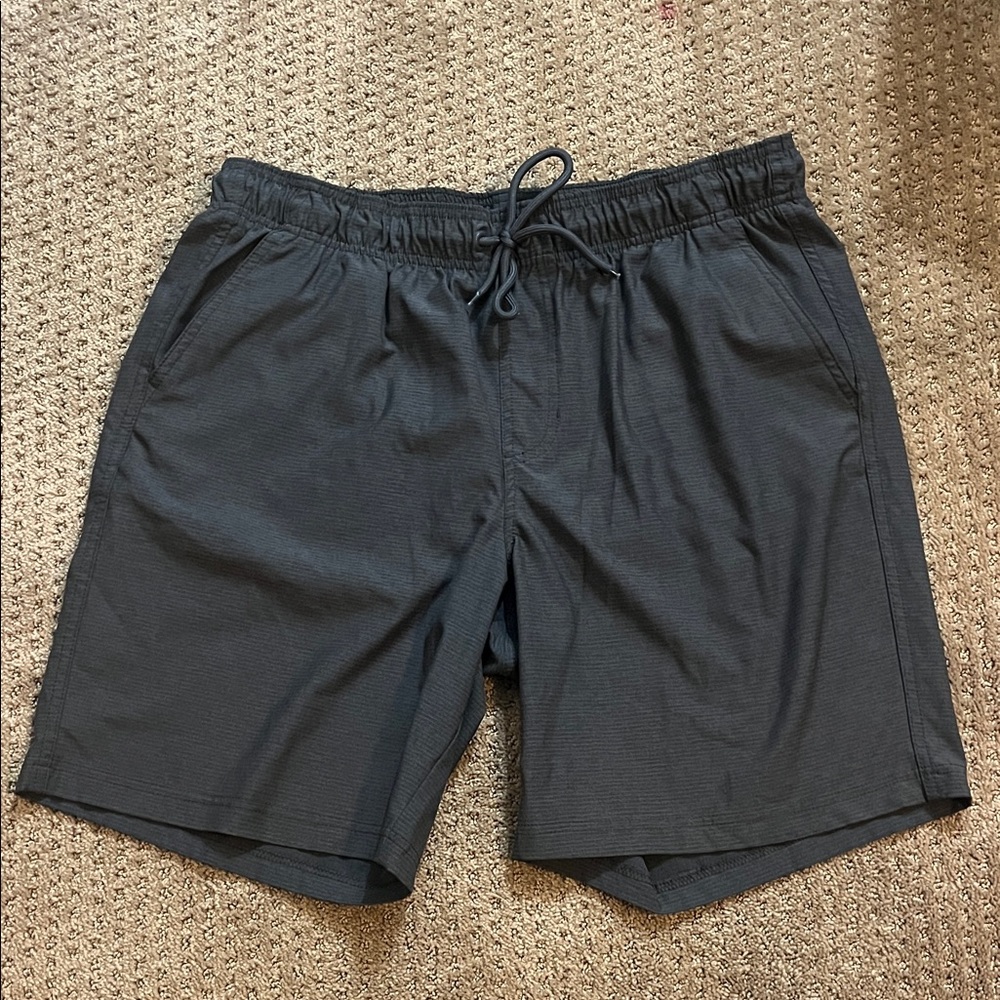 George Classic Black Elastic Waist Shorts